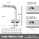 3-Wege-Armatur ZARA INOX L-Auslauf in Edelstahl Massiv2.webp
